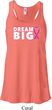 Breast Cancer Awareness Dream Big Ladies Flowy Racerback Tanktop