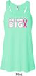 Breast Cancer Awareness Dream Big Ladies Flowy Racerback Tanktop