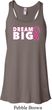 Breast Cancer Awareness Dream Big Ladies Flowy Racerback Tanktop