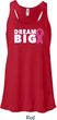 Breast Cancer Awareness Dream Big Ladies Flowy Racerback Tanktop