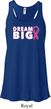 Breast Cancer Awareness Dream Big Ladies Flowy Racerback Tanktop