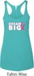Breast Cancer Awareness Dream Big Ladies Tri Blend Racerback Tank Top
