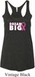 Breast Cancer Awareness Dream Big Ladies Tri Blend Racerback Tank Top