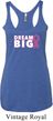 Breast Cancer Awareness Dream Big Ladies Tri Blend Racerback Tank Top