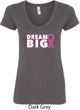 Breast Cancer Awareness Dream Big Ladies V-Neck Shirt