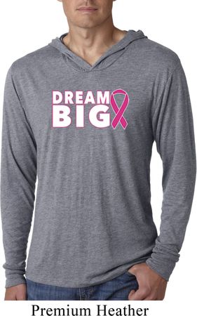 Breast Cancer Awareness Dream Big Lightweight Hoodie Shirt
