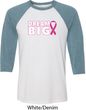 Breast Cancer Awareness Dream Big Mens Raglan Shirt