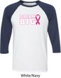 Breast Cancer Awareness Dream Big Mens Raglan Shirt
