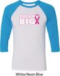 Breast Cancer Awareness Dream Big Mens Raglan Shirt