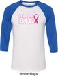 Breast Cancer Awareness Dream Big Mens Raglan Shirt