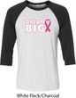 Breast Cancer Awareness Dream Big Mens Raglan Shirt