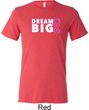Breast Cancer Awareness Dream Big Mens Tri Blend Crewneck Shirt