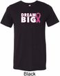 Breast Cancer Awareness Dream Big Mens Tri Blend Crewneck Shirt