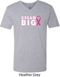 Breast Cancer Awareness Dream Big Mens V-Neck Shirt