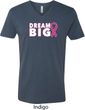 Breast Cancer Awareness Dream Big Mens V-Neck Shirt