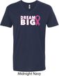 Breast Cancer Awareness Dream Big Mens V-Neck Shirt