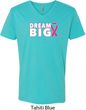 Breast Cancer Awareness Dream Big Mens V-Neck Shirt