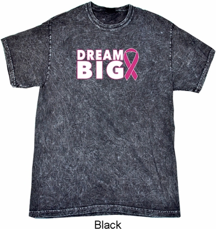 Breast Cancer Awareness Dream Big Mineral Tie Dye Shirt