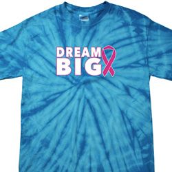 Breast Cancer Awareness Dream Big Spider Tie Dye Shirt