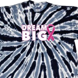 Breast Cancer Awareness Dream Big Twist Tie Dye Shirt