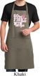 Breast Cancer Awareness Go Fight Win Full Length Apron with Pockets