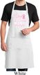 Breast Cancer Awareness Go Fight Win Full Length Apron with Pockets