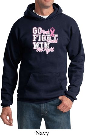 Breast Cancer Awareness Go Fight Win Hoodie