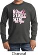 Breast Cancer Awareness Go Fight Win Kids Long Sleeve Shirt