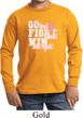 Breast Cancer Awareness Go Fight Win Kids Long Sleeve Shirt