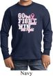 Breast Cancer Awareness Go Fight Win Kids Long Sleeve Shirt
