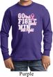 Breast Cancer Awareness Go Fight Win Kids Long Sleeve Shirt