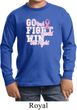 Breast Cancer Awareness Go Fight Win Kids Long Sleeve Shirt