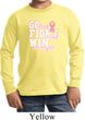 Breast Cancer Awareness Go Fight Win Kids Long Sleeve Shirt