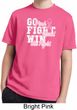 Breast Cancer Awareness Go Fight Win Kids Moisture Wicking Shirt