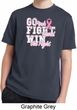 Breast Cancer Awareness Go Fight Win Kids Moisture Wicking Shirt