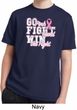 Breast Cancer Awareness Go Fight Win Kids Moisture Wicking Shirt