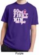 Breast Cancer Awareness Go Fight Win Kids Moisture Wicking Shirt