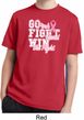Breast Cancer Awareness Go Fight Win Kids Moisture Wicking Shirt