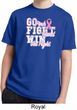 Breast Cancer Awareness Go Fight Win Kids Moisture Wicking Shirt