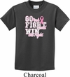 Breast Cancer Awareness Go Fight Win Kids Shirt