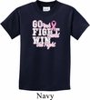 Breast Cancer Awareness Go Fight Win Kids Shirt