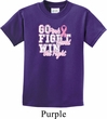 Breast Cancer Awareness Go Fight Win Kids Shirt