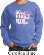 Breast Cancer Awareness Go Fight Win Kids Sweat Shirt