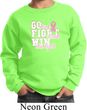 Breast Cancer Awareness Go Fight Win Kids Sweat Shirt