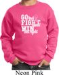 Breast Cancer Awareness Go Fight Win Kids Sweat Shirt
