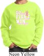Breast Cancer Awareness Go Fight Win Kids Sweat Shirt