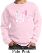 Breast Cancer Awareness Go Fight Win Kids Sweat Shirt