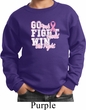 Breast Cancer Awareness Go Fight Win Kids Sweat Shirt