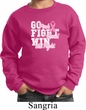 Breast Cancer Awareness Go Fight Win Kids Sweat Shirt