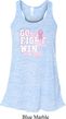 Breast Cancer Awareness Go Fight Win Ladies Flowy Racerback Tanktop